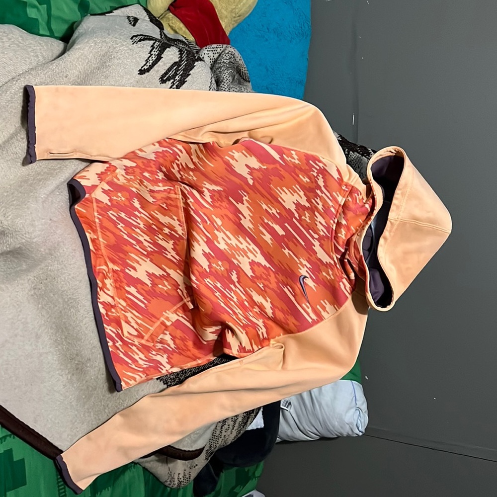 Nike orange camo jacket